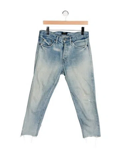 Pre-owned Chimala Mid-rise Skinny Leg Jeans In Blue