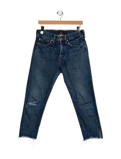 Pre-owned Chimala Mid-rise Skinny Leg Jeans In Blue