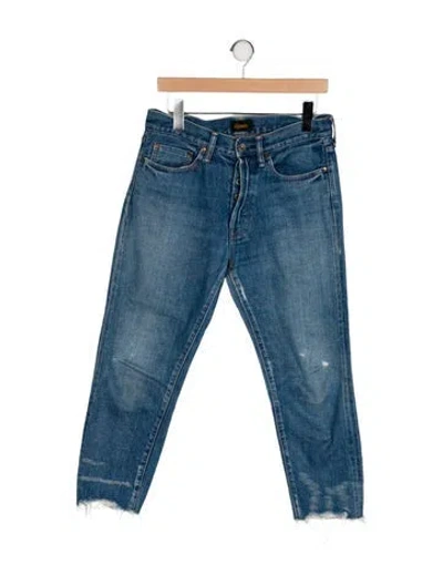 Pre-owned Chimala Mid-rise Straight Leg Jeans In Blue