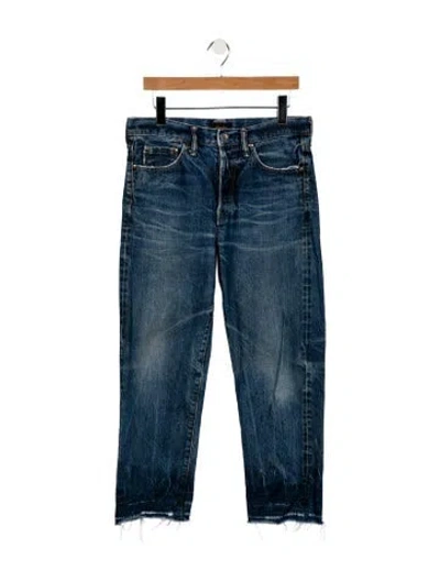 Pre-owned Chimala Mid-rise Straight Leg Jeans In Blue