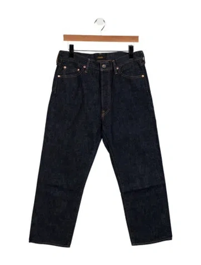 Pre-owned Chimala Mid-rise Straight Leg Jeans In Blue