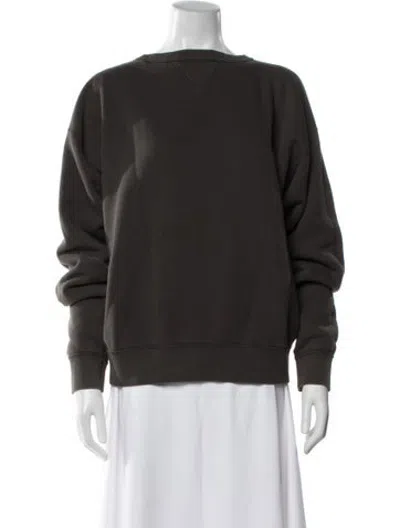 Pre-owned Chimala Silk Crew Neck Sweatshirt In Black