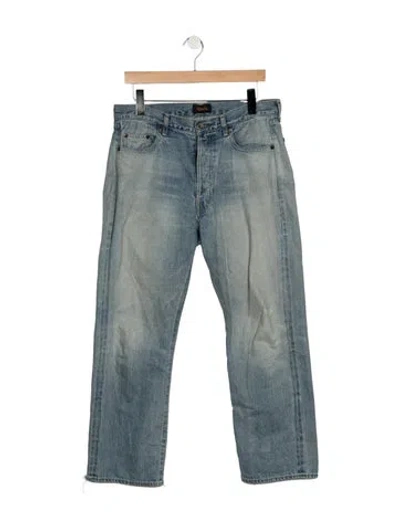 Pre-owned Chimala Straight-leg Jeans In Blue