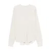 Chimala T-shirt Mit Abgerundetem Saum In White