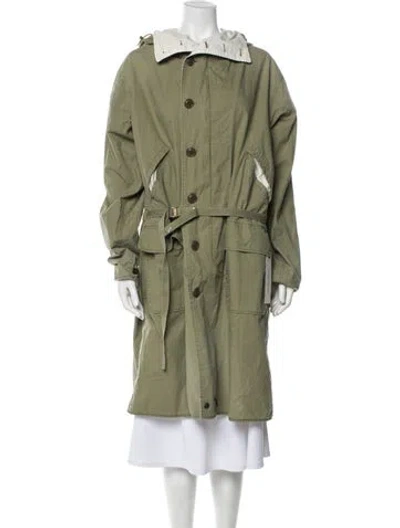 Pre-owned Chimala Trench Coat In Green
