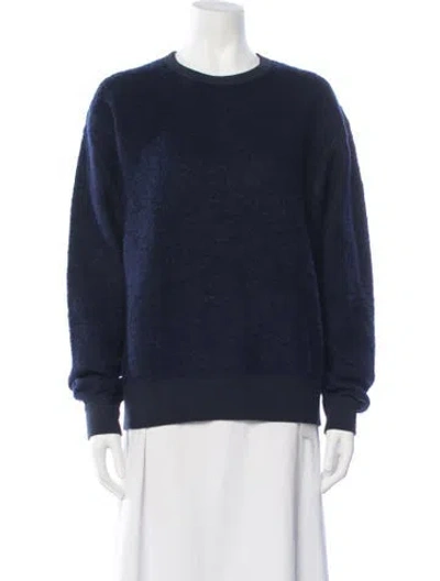Pre-owned Chimala Wool Crew Neck Sweatshirt In Blue