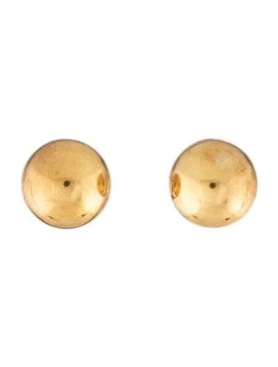 Pre-owned Chimento 18k Button Earclip Earrings In Multicolor