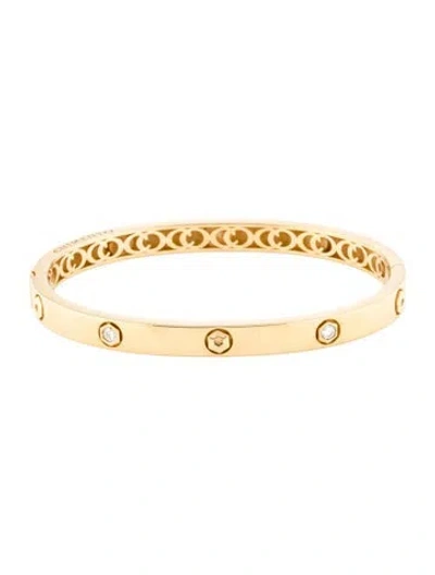 Pre-owned Chimento 18k Diamond Armillas Be Mine Bangle, 7.25" In Multi