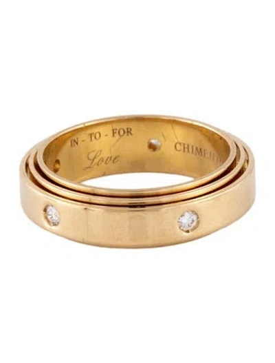 Pre-owned Chimento 18k Diamond Band Ring In Multicolor