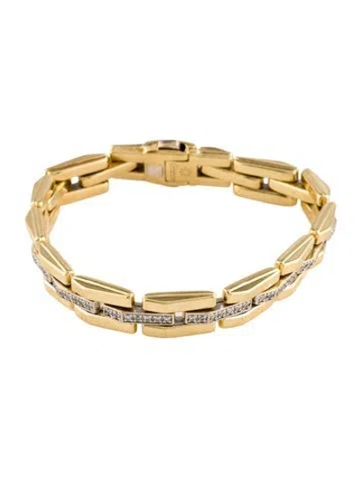 Pre-owned Chimento 18k Diamond Link Bracelet, 6.5" In Multi