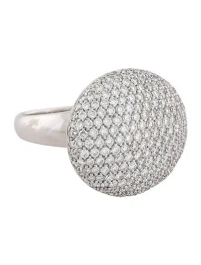 Pre-owned Chimento 18k Diamond Pavé Dome Ring In Multi