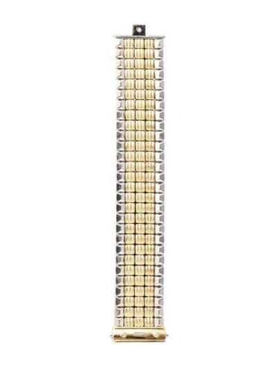 Pre-owned Chimento 18k Diamond Reversible Link Bracelet, 6.75" In Multicolor