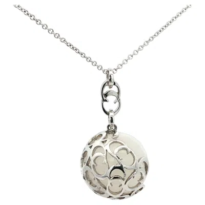 Pre-owned Chimento Quartz Pendant Necklace 18k White Gold