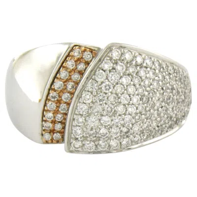 Pre-owned Chimento Ring With Brilliant Cut Diamonds Up To 0.88ct 18k Gold 12.0 Grams In Multiple