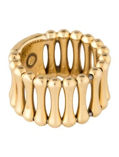 Pre-owned Chimento Vintage 18k Bamboo Ring In Multicolor