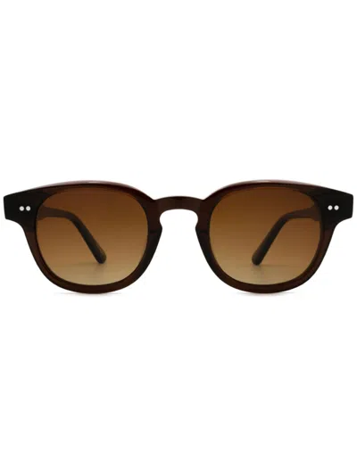 Chimi 01 Round-frame Sunglasses In Braun