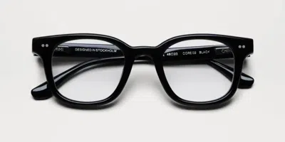 Chimi 02 Optic Black Men's Glasses Black Size 46 - Free Lenses - Blue Light Block Available