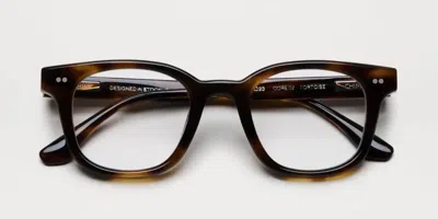 Chimi 02 Optic Tortoise Men's Glasses Tortoiseshell Size 46 - Free Lenses - Blue Light Block Available In Black