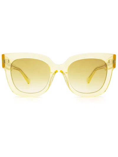 Chimi 08 Round-frame Sunglasses In Yellow