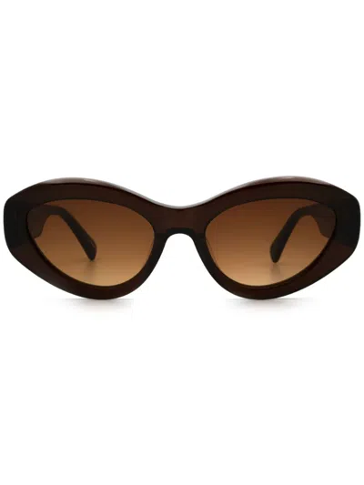 Chimi 09 猫眼框太阳眼镜 In Brown