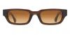 Chimi Core 10 Rectangle-frame Sunglasses In Brown
