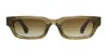 Chimi Rectangle-frame Sunglasses In Brown