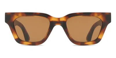 Chimi 11 Tortoise Women's Sunglasses Tortoiseshell Size 49 In Brown