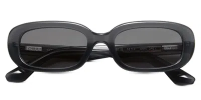 Chimi 12 Dark Grey Men's Sunglasses Clear Size 49 In Gray
