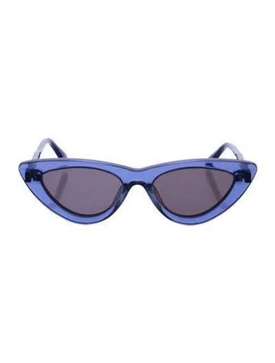 Pre-owned Chimi Acai Cat-eye Sunglasses In Blue/clear