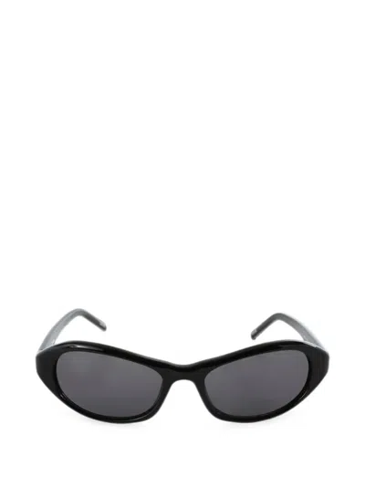 Chimi Aria Oval-frame Sunglasses In Black