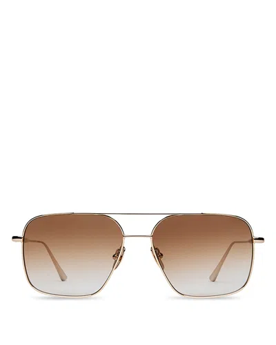 Chimi Aviator Sunglasses, 56mm In Brown