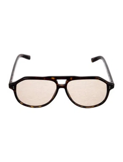 Pre-owned Chimi Aviator Tinted Sunglasses In Black