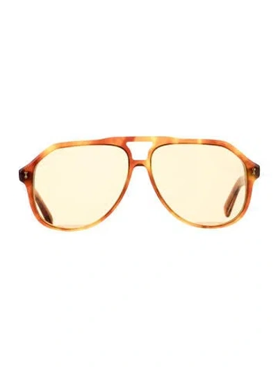 Pre-owned Chimi Aviator Tinted Sunglasses In Orange