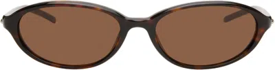 Chimi Brown Elipse Sunglasses In Tortoise