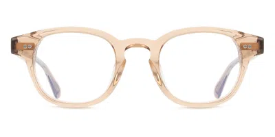Chimi C Light Brown Men's Glasses Brown Size Standard - Free Lenses - Blue Light Block Available In Transparent Light Brown