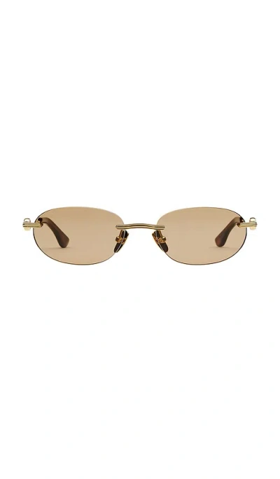 Chimi Cadenza Oval Sunglasses In Brown