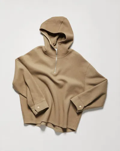 Chimi Camp Wool Hoodie In Brown