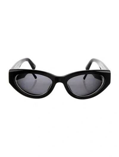 Pre-owned Chimi Cat-eye Tinted Sunglasses In Black