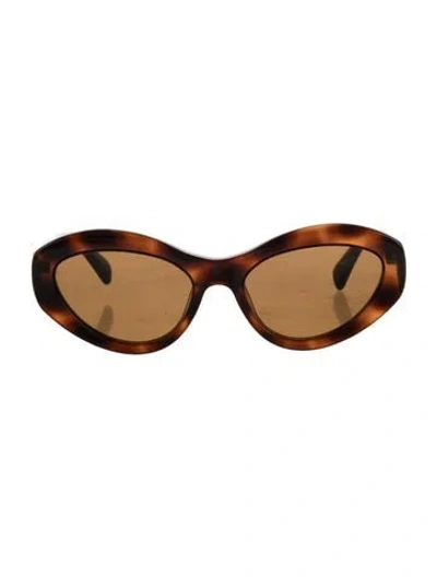 Pre-owned Chimi Cat-eye Tinted Sunglasses In Brown