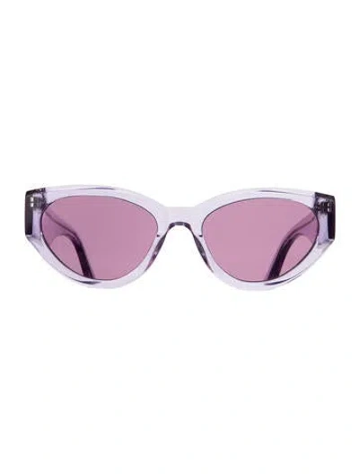 Pre-owned Chimi Cat-eye Tinted Sunglasses In Purple