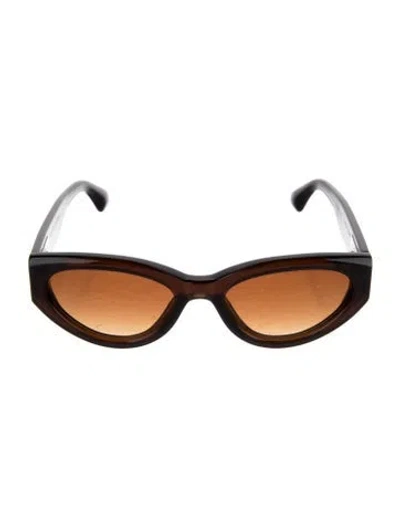 Pre-owned Chimi Cat-eye Tinted Sunglasses W/ Tags In Brown