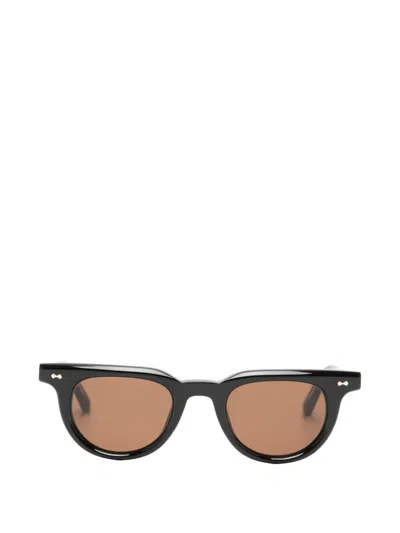 Chimi Ciro Round-frame Sunglasses In Black