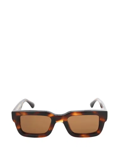 Chimi Core Rectangle-frame Sunglasses In Brown