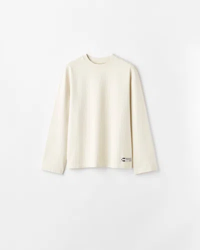 Chimi Cotton Long-sleeve T-shirt In Beige