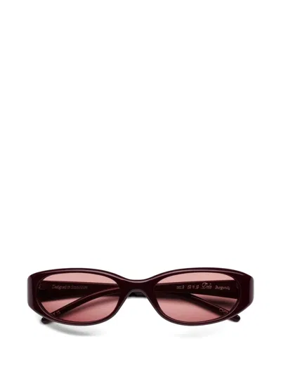 Chimi Dele Oval-frame Sunglasses In Brown