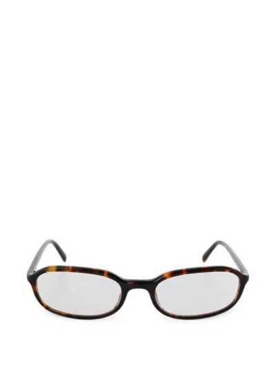 Chimi Edith Oval-frame Glasses In Brown