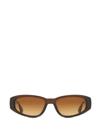 Chimi Geometric-frame Sunglasses In Brown