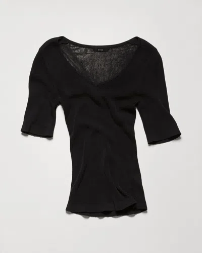 Chimi Jane Knitted Top In Black