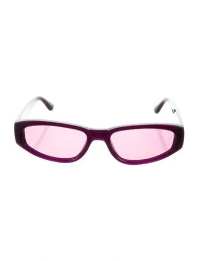 Pre-owned Chimi Jarman's Square Sunglasses In Purple