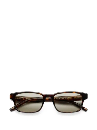 Chimi Kasi Rectangle-frame Sunglasses In Brown